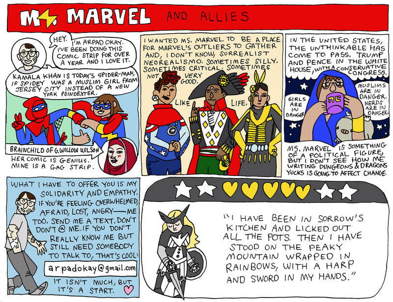 Illustration for article titled Ms. Marvel and Allies